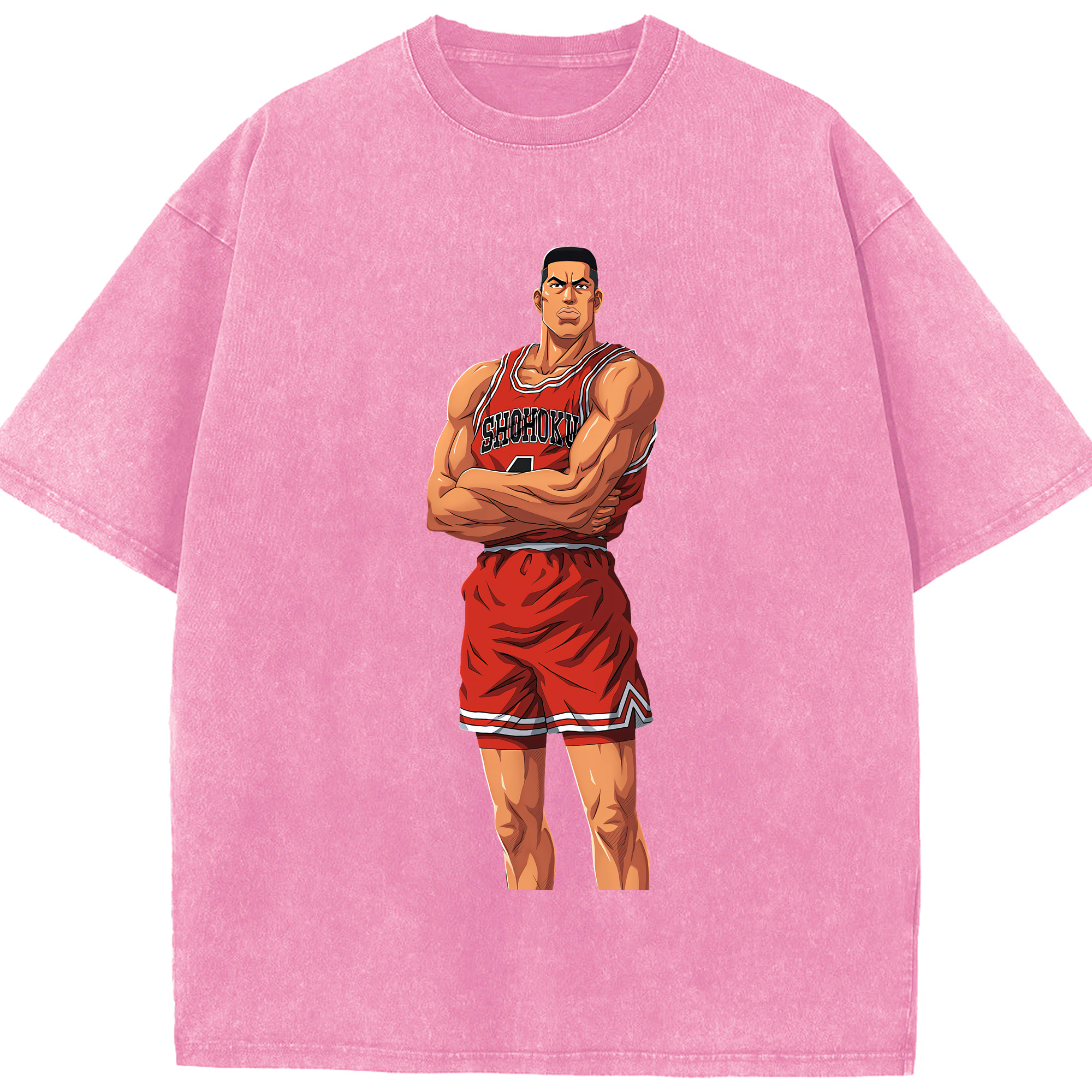 （画像用） SLAM DUNK／スラムダンク 綿100% ヴィンテージ風 半袖Tシャツ（フロントプリント）